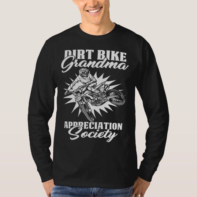 Camiseta Dirt Bike Grandmother  Mx Motocross Dirt Biking Gr (Frente)