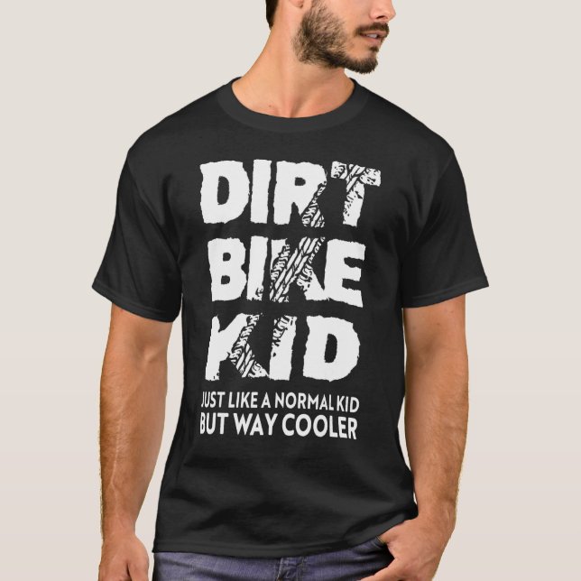 Camiseta Dirt Bike Kid Motocross Riding Racing (Frente)