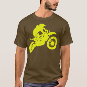 Camiseta Dirt Bike Motocross Yellow Bike Rider presentes pa