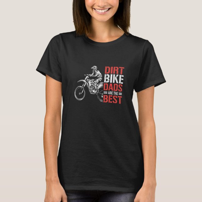 Camiseta Dirt Bike Motorcycle Dirtbike Papa Dirtbikes Moto (Frente)