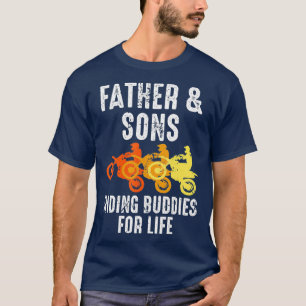 Camiseta Dirt Bike Padre e Filho Andam Camponeses para a Vi