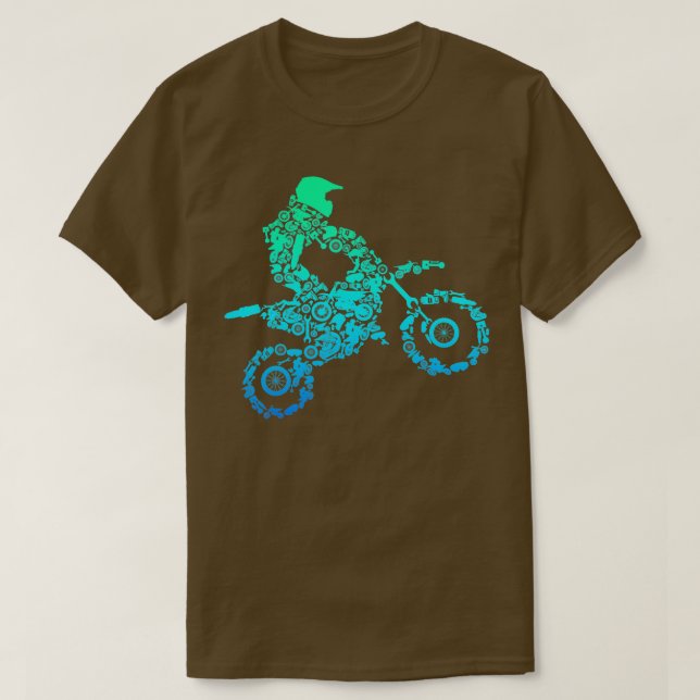 Camiseta Dirt Bike Rider Motocross Enduro Dirt Biking Gift (Frente do Design)
