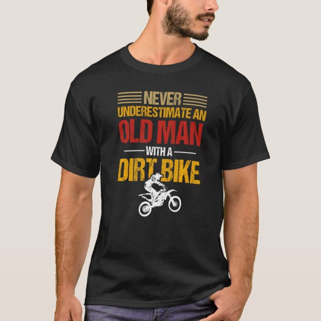 Camiseta Dirt Bike Rider Motocross Nunca Subestime An O (Frente)