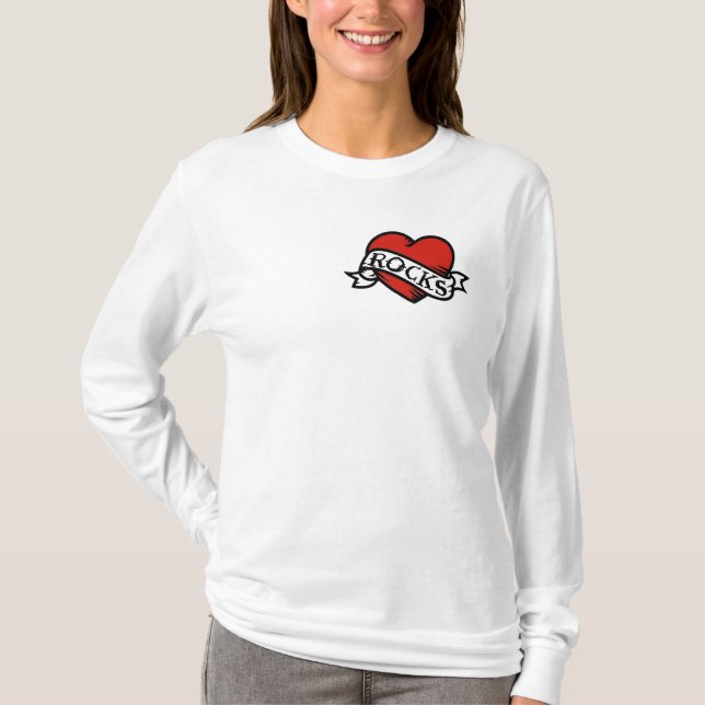 Camiseta Dirt Dames Heart Front, Large Logo Back (Frente)