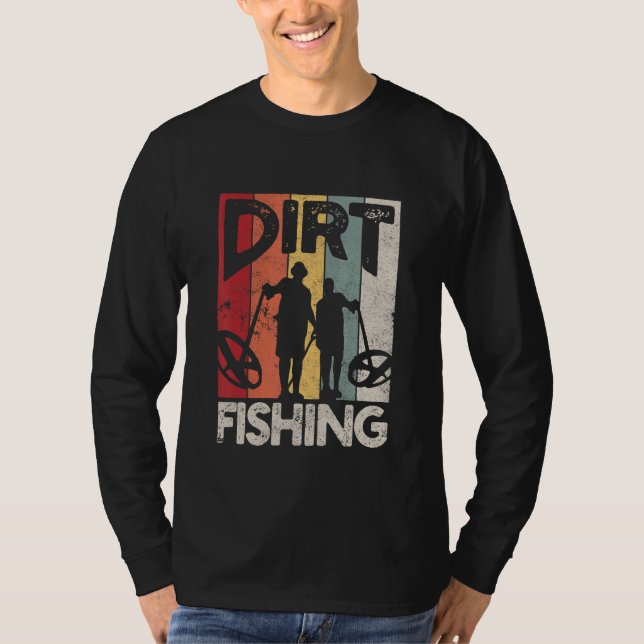 Camiseta Dirt Fisheries Beach Treasure Detecting Metal Dete (Frente)
