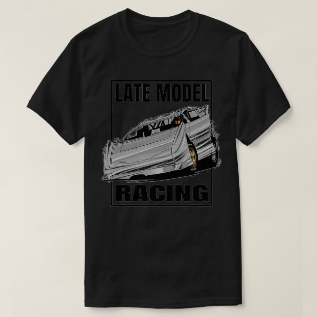 Camiseta Dirt Track Racing Apparel Late Model Racing  (Frente do Design)