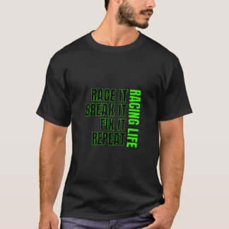 Camiseta Dirt Track Racing Gifes Sprintcar Tarde Modelo Mod