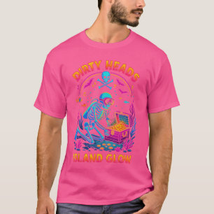 Camiseta Dirty Heads Island Glow Beach Vibes Skeleton Diver