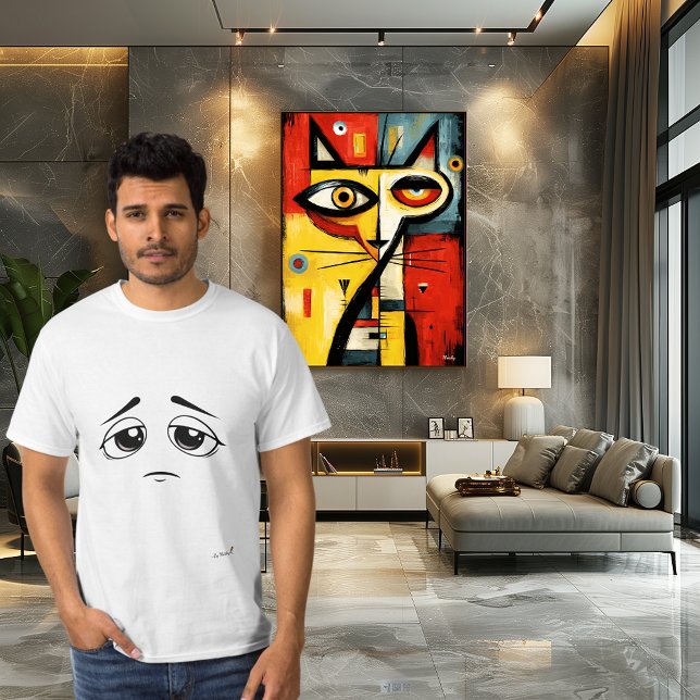 Camiseta Disappointed Face | Sunday Mood Minimal Design (Criador carregado)