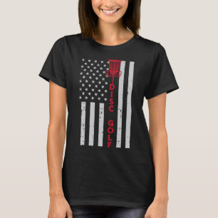 Camiseta Disc Golf Bandeira dos EUA Frisbee Frolf Patriótic