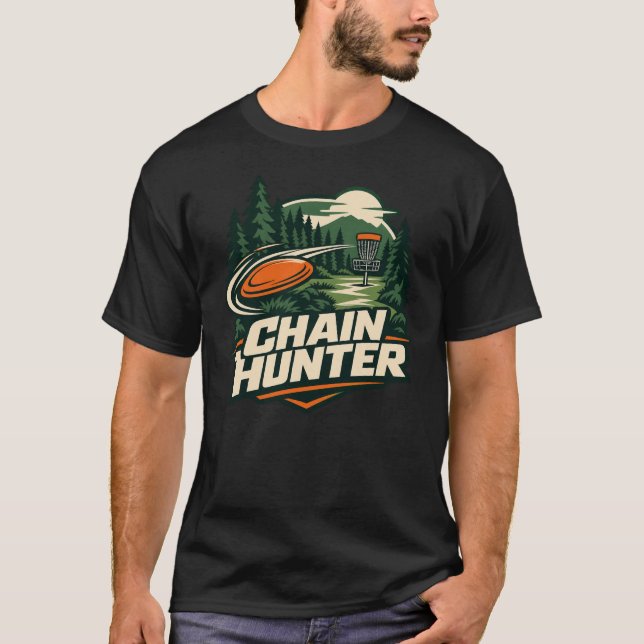 Camiseta Disc Golf Chain Hunter (Frente)