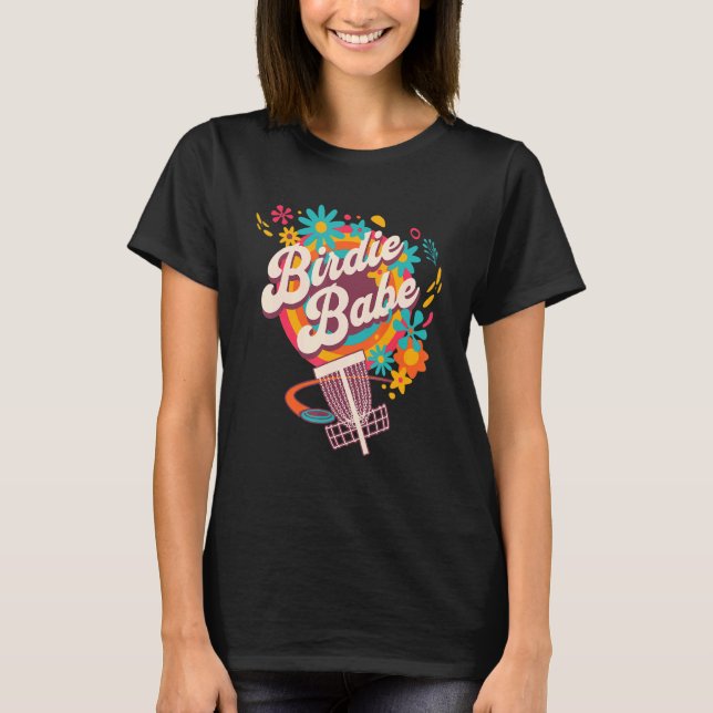 Camiseta Disc Golf   Cute Birdie Babe I (Frente)