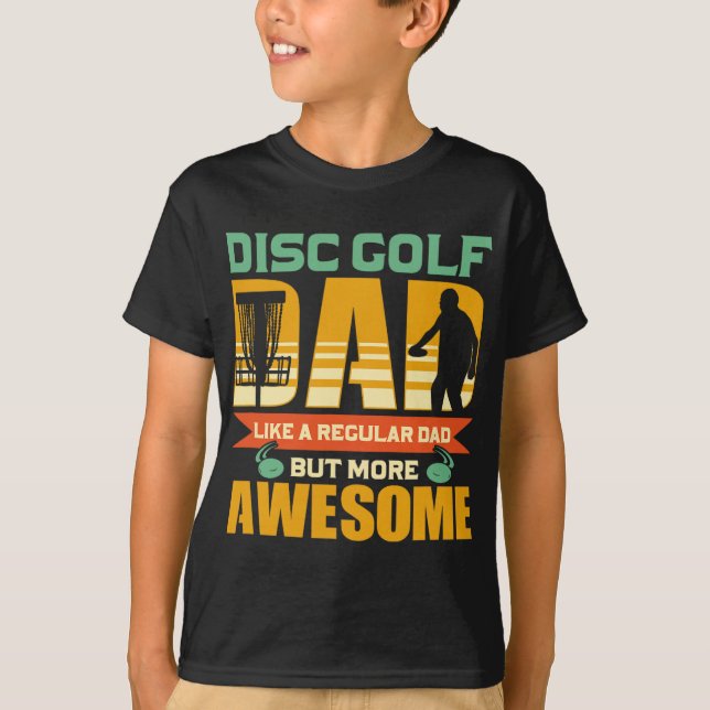Camiseta Disc Golf Dad Father - Flying Disc - Disc Golf  (Frente)