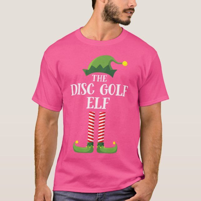 Camiseta Disc Golf Elf Matching Family Group Christmas Part (Frente)