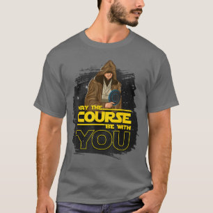 Camiseta Disc Golf Que o Campo Esteja com Você Homens Mulhe
