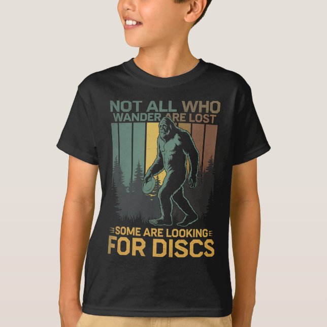 Camiseta Disc Golf Sasquatch Bigfoot Disc Golfer Funny Disc (Frente)