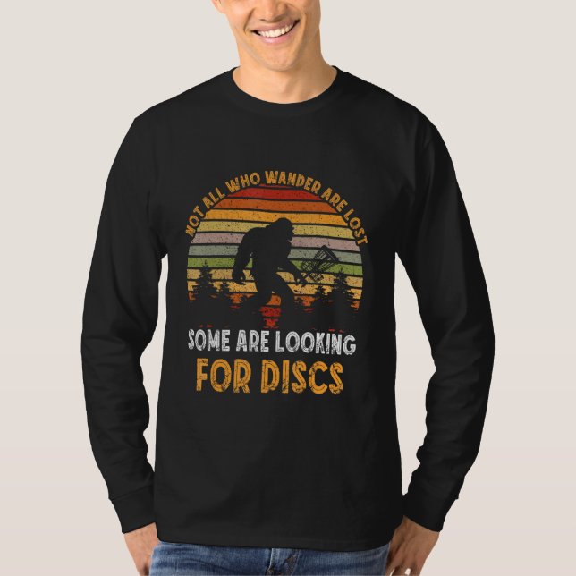 Camiseta Disc Golf Some Are Looking Gorilla Retro Frolf Fly (Frente)