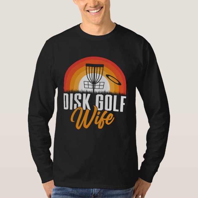 Camiseta Disc Golf Wife Golfing Player  Golfer Sports Graph (Frente)