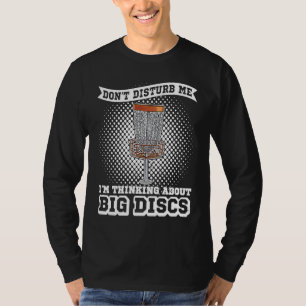 Camiseta Disc Golfer Putter Disco Voador Disco de Lançament