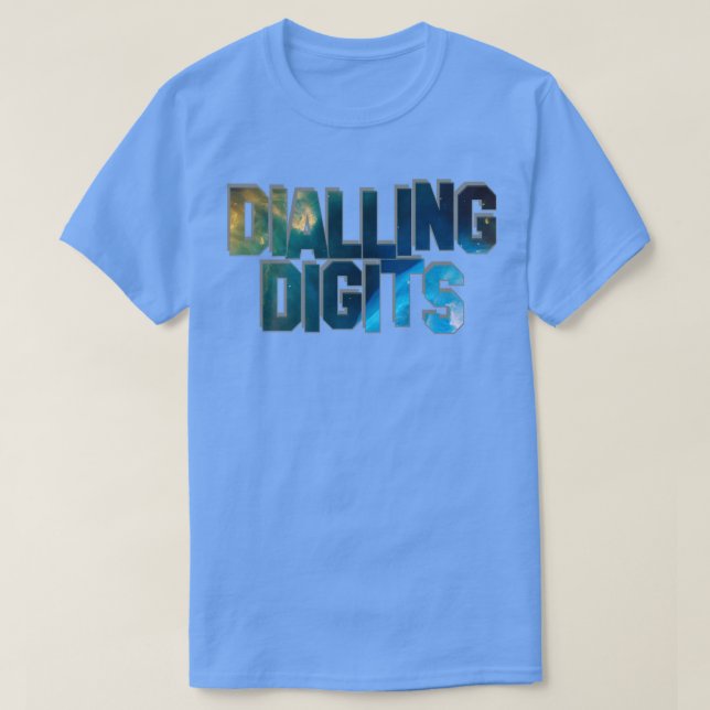 Camiseta Discagem de Dígitos (Frente do Design)