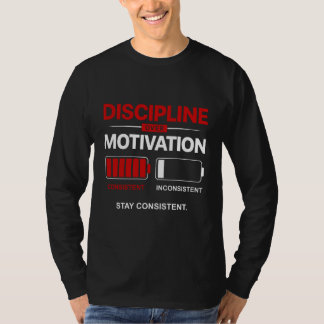 Camiseta Disciplina em vez de Motivação – Seja Consistente