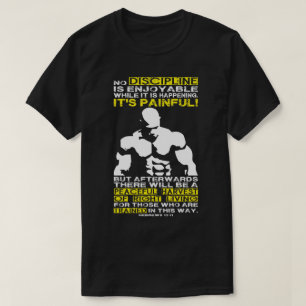 Camiseta DISCIPLINA - exercício do Bodybuilding inspirador