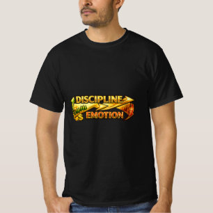 Camiseta Disciplina Sobre Emoção Mentalidade de Negociação