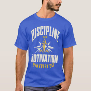 Camiseta Disciplina Sobre Motivação Motivacional