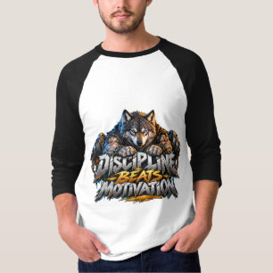 Camiseta Disciplina Vence Motivação Leão Motivacional Acade