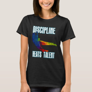 Camiseta Disciplina Vence Talento Taekwondo Karatê