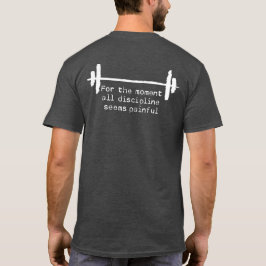 Camiseta Disciplinar T-shirt com texto branco bruto