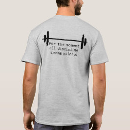 Camiseta Disciplinar T-shirt com texto preto grosso