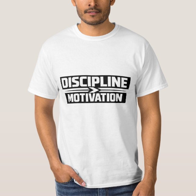 Camiseta Discipline Over Motivation Gym T-Shirt | MiT-Shirt (Frente)