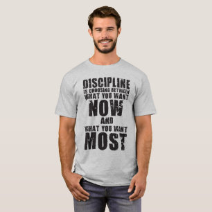 Camiseta DISCIPLINE - Palavras Motivacionais