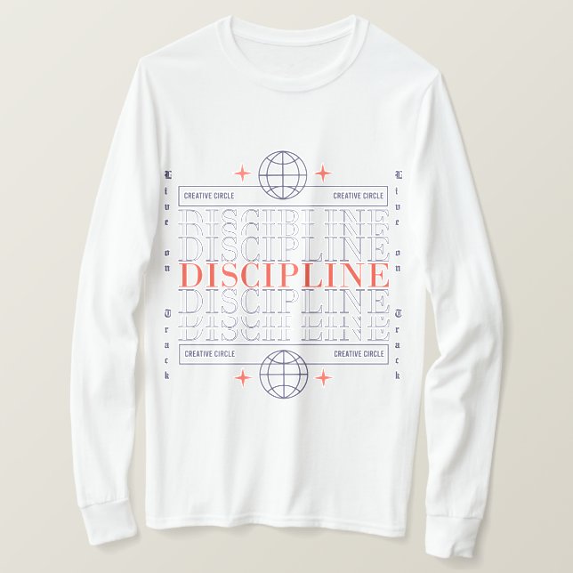 Camiseta Discipline Streetwear (Frente do Design)