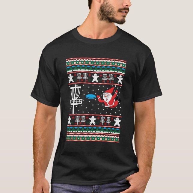 Camiseta Discmas de Feliz Feia de Golf de Disco (Frente)