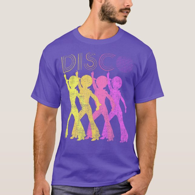 Camiseta Disco 70s Themed Vintage Retro Party (Frente)