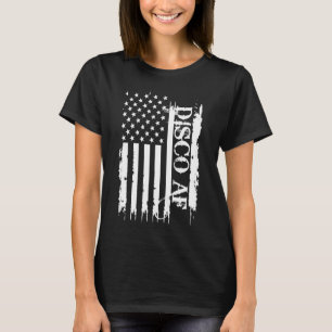Camiseta Disco AF Estados Unidos Desgastado c Bandeira dos