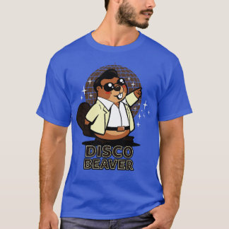 Camiseta Disco Beaver Original Kawaii Cute Funny Retro 70s
