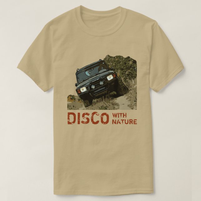 CAMISETA DISCO COM NATUREZA (Frente do Design)