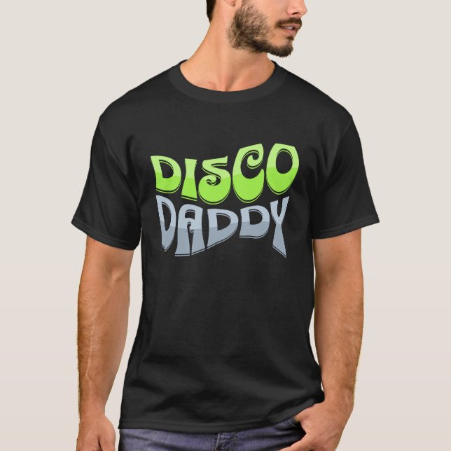 Camiseta Disco Daddy Cool Groovy Funky Retro 70s Party  Dad (Frente)