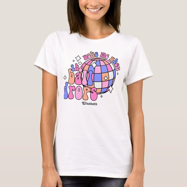 Camiseta Disco Dance Retro Happy New Year Party (Frente)