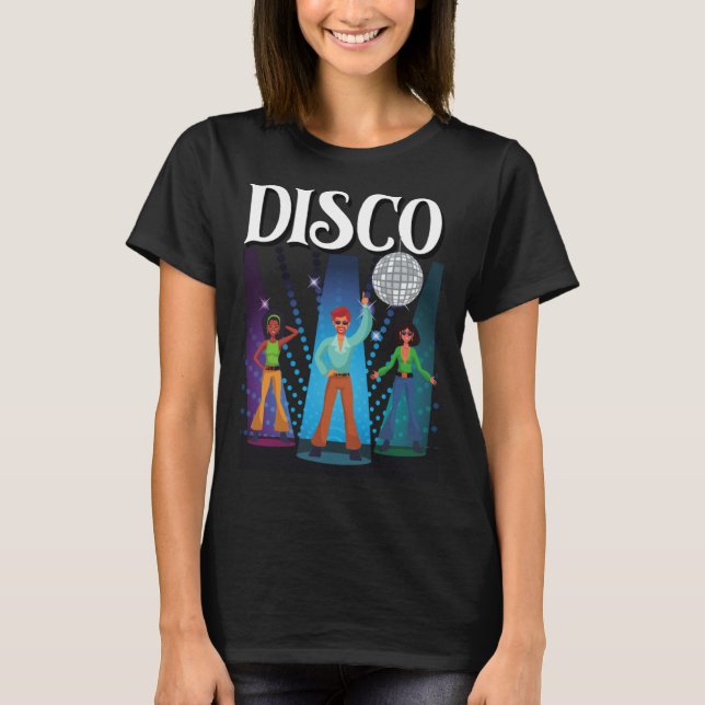 Camiseta Disco Dancers Disco Ball Disco Party 70s 80s Party (Frente)