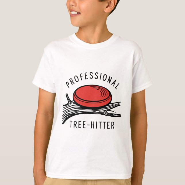 Camiseta Disco de Disc Golf, Profissional para Bater em Árv (Frente)