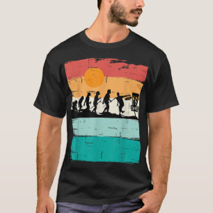 Camiseta Disco de Evolução do Golf Disco Jogador de Golfe D