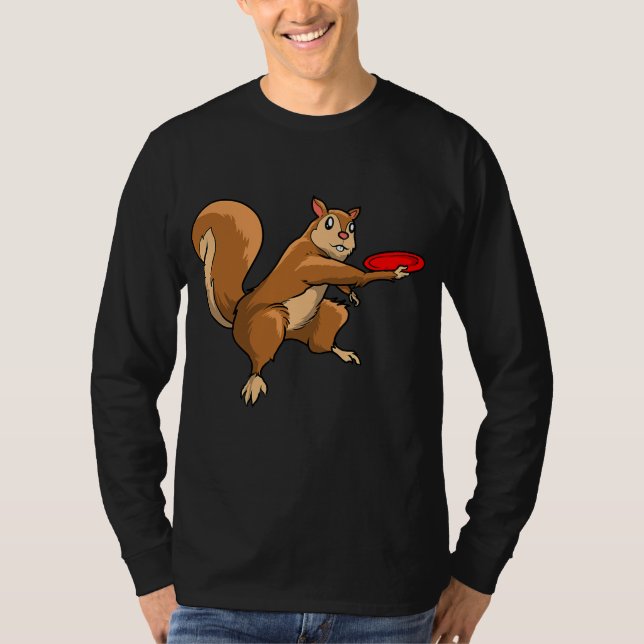 Camiseta Disco de Golf Squirrel Frolf Frisbee Golf  (Frente)