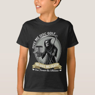 Camiseta Disco de Golfe Divertido Me Dê Disco de Golfe ou M