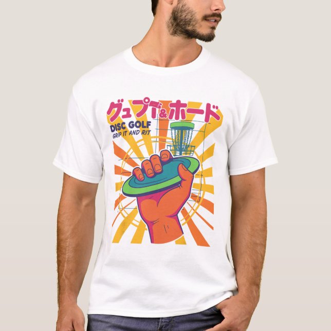 Camiseta Disco de Golfe Grip It And Rip It Disco Voador Div (Frente)