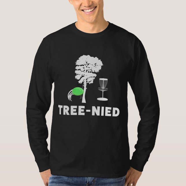 Camiseta Disco de Treejeção Golf Árvore Engraçada Frisbee D (Frente)