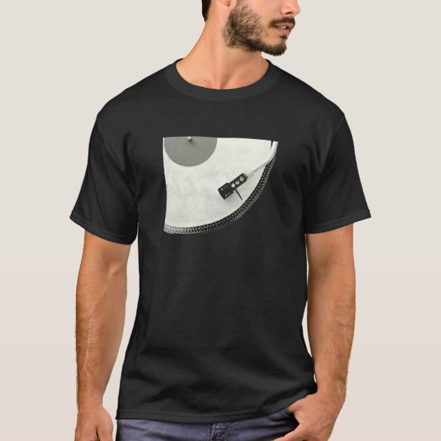 Camiseta Disco de Vinil Clássico Girando, Música dos Legend (Frente)